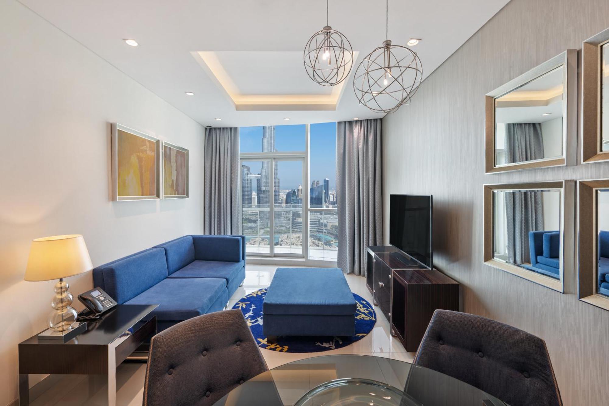 Damac Maison Distinction Dubai Exterior photo Living room
