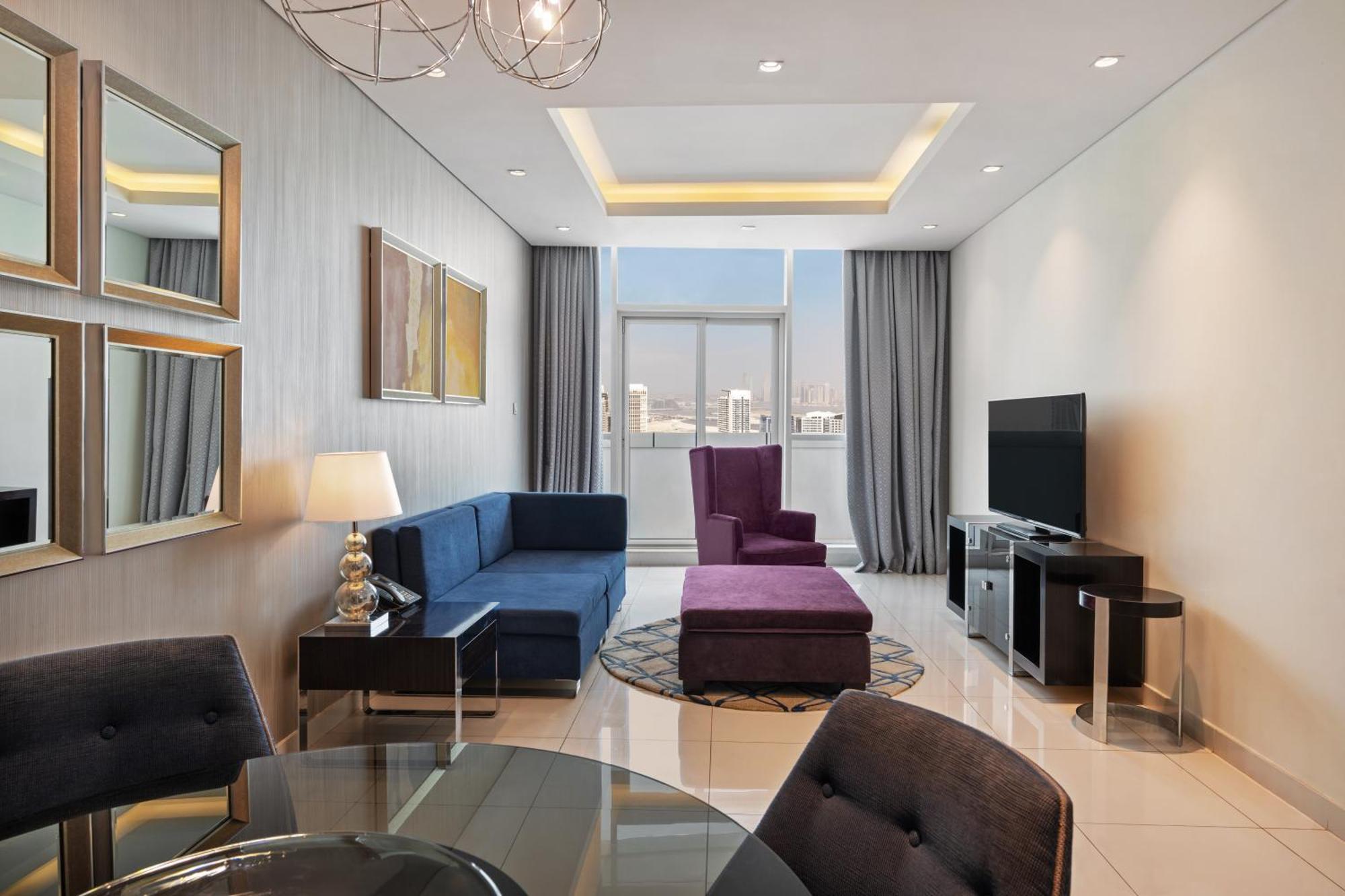 Damac Maison Distinction Dubai Exterior photo Living room